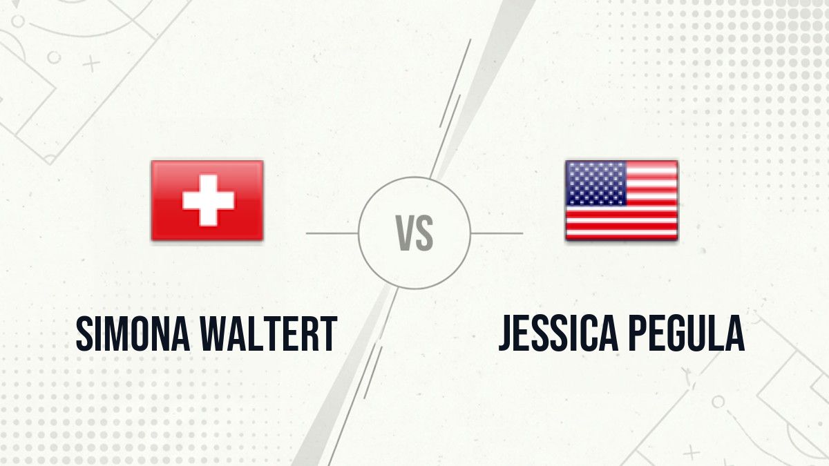Pronostic Simona Waltert Jessica Pegula