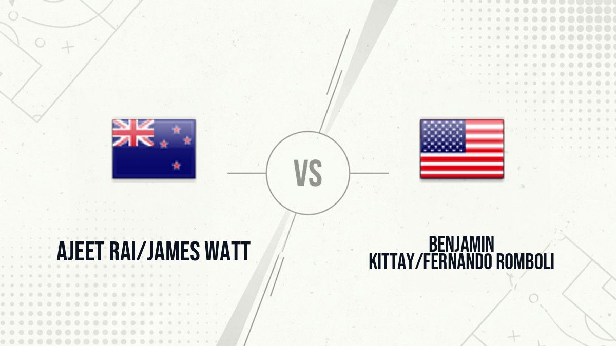 Pronostic Ajeet Rai/James Watt Benjamin Kittay/Fernando Romboli