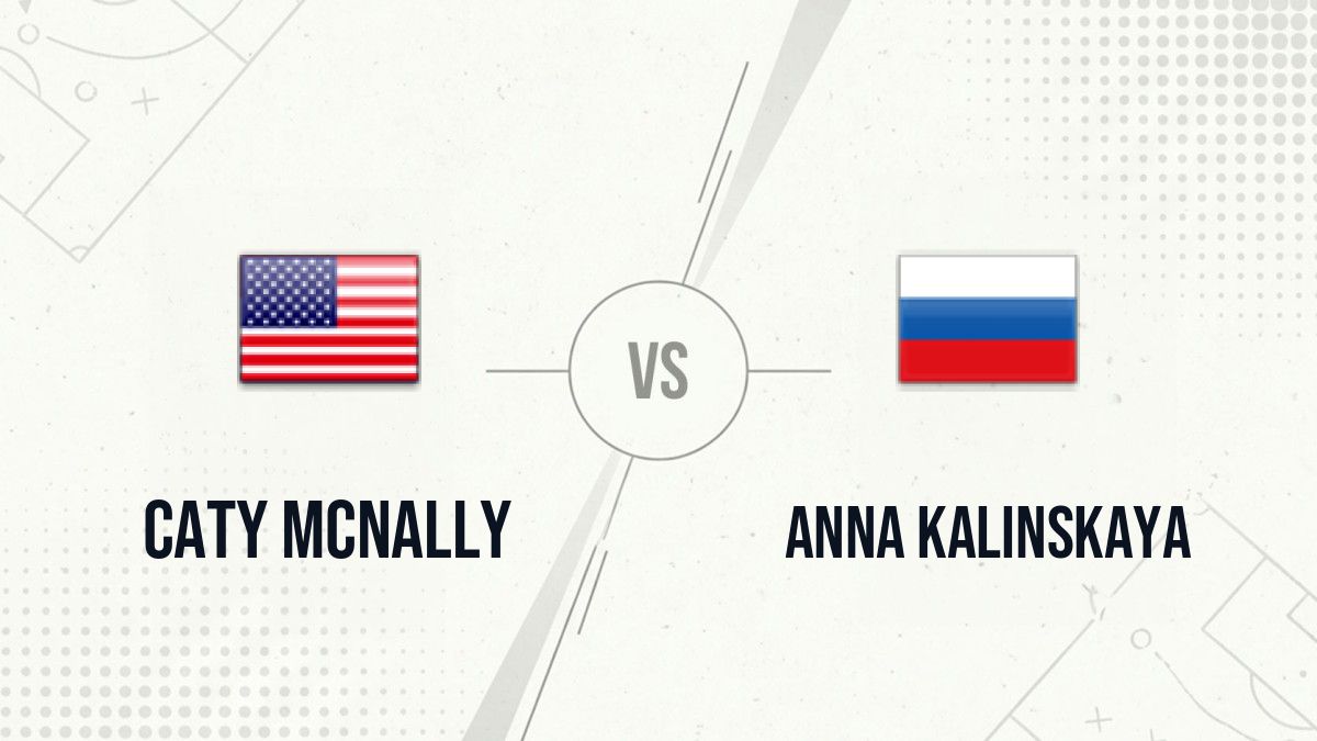 Pronostic Caty McNally Anna Kalinskaya