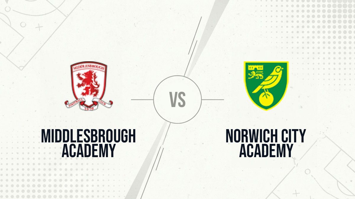Pronostic Middlesbrough Academy Norwich City Academy