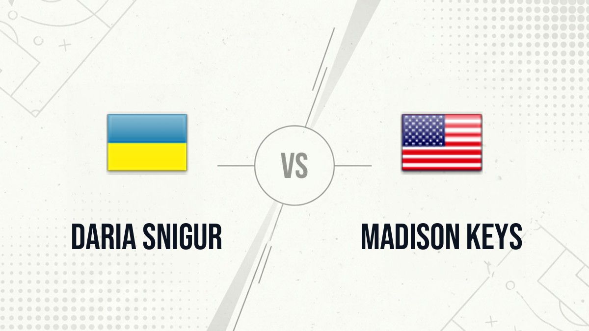 Pronostic Daria Snigur Madison Keys