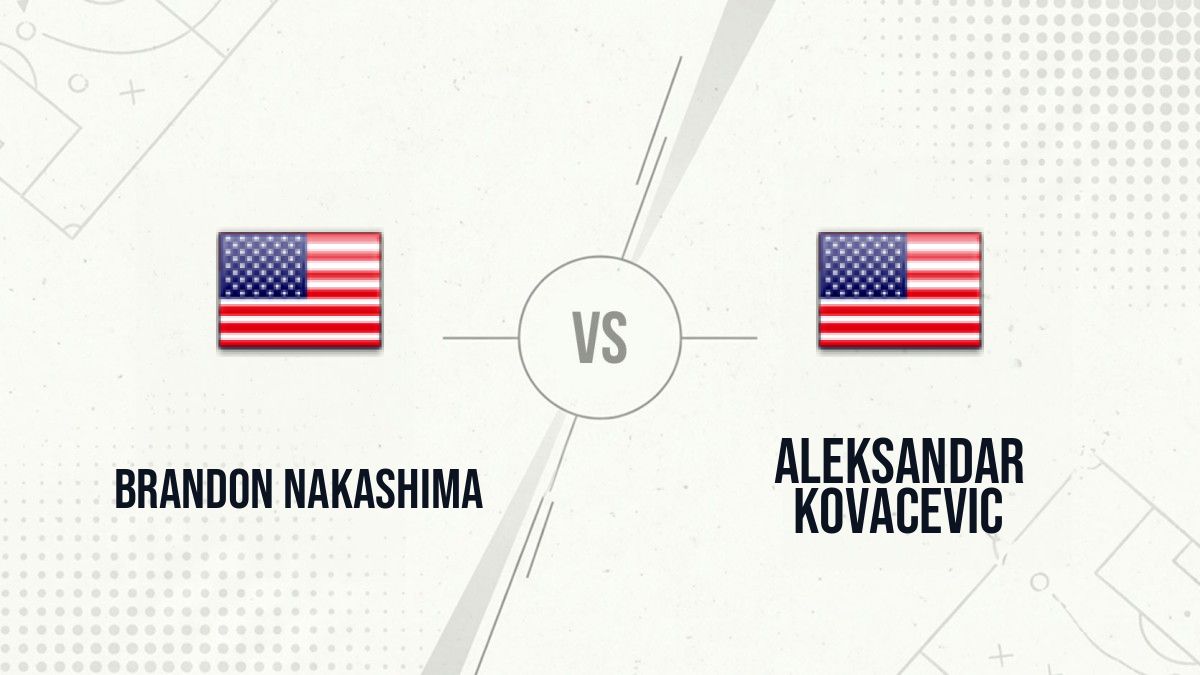 Pronostic Brandon Nakashima Aleksandar Kovacevic