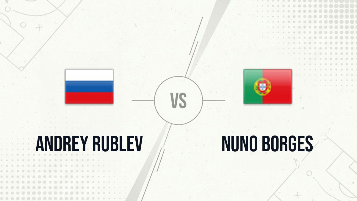 Pronostic Andrey Rublev Nuno Borges