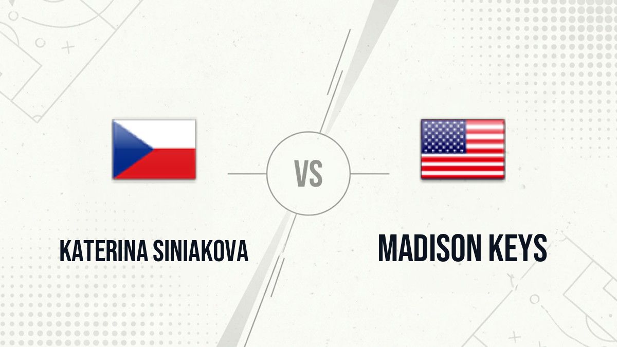 Pronostic Katerina Siniakova Madison Keys