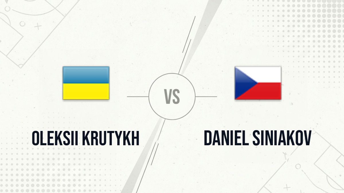 Pronostic Oleksii Krutykh Daniel Siniakov