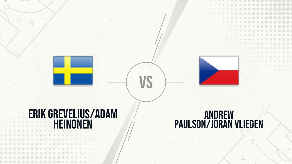 Pronostic Erik Grevelius/Adam Heinonen Andrew Paulson/Joran Vliegen