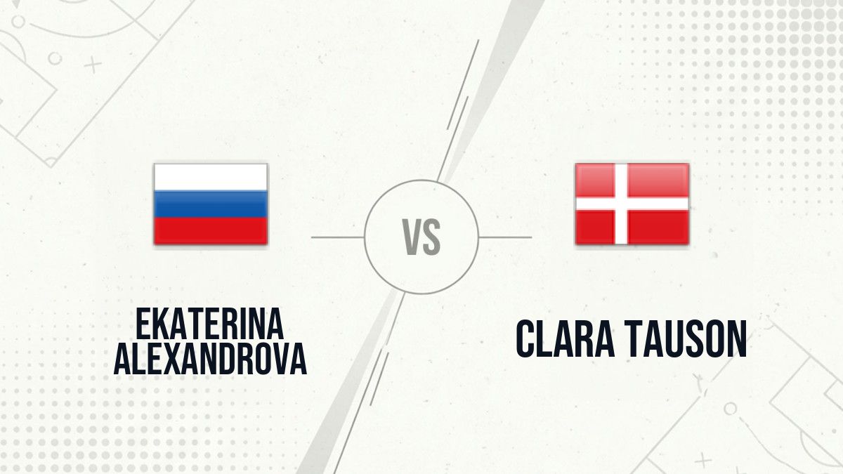 Pronostic Ekaterina Alexandrova Clara Tauson