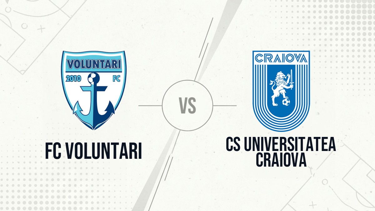 Pronostic FC Voluntari CS Universitatea Craiova