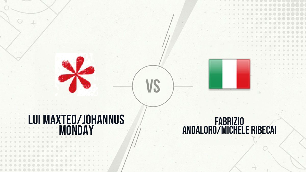 Pronostic Lui Maxted/Johannus Monday Fabrizio Andaloro/Michele Ribecai