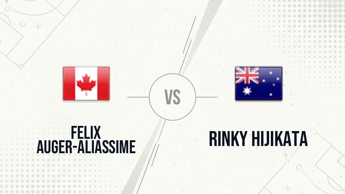 Pronostic Felix Auger-Aliassime Rinky Hijikata