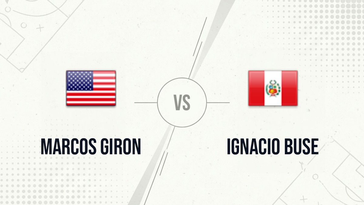 Pronostic Marcos Giron Ignacio Buse
