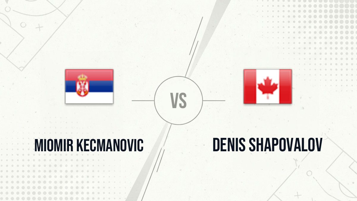 Pronostic Miomir Kecmanovic Denis Shapovalov
