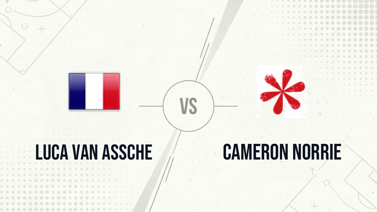 Pronostic Luca Van Assche Cameron Norrie