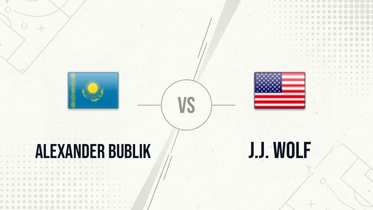 Pronostic Alexander Bublik J.J. Wolf