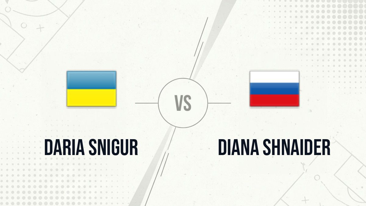 Pronostic Daria Snigur Diana Shnaider