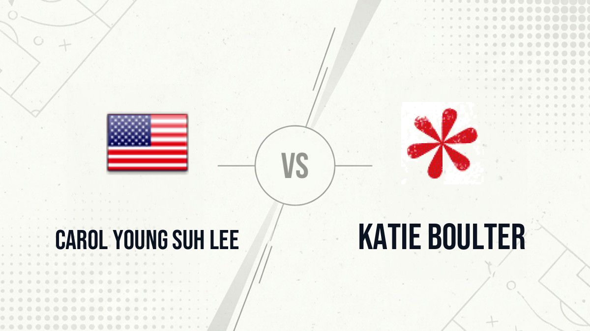 Pronostic Carol Young Suh Lee Katie Boulter