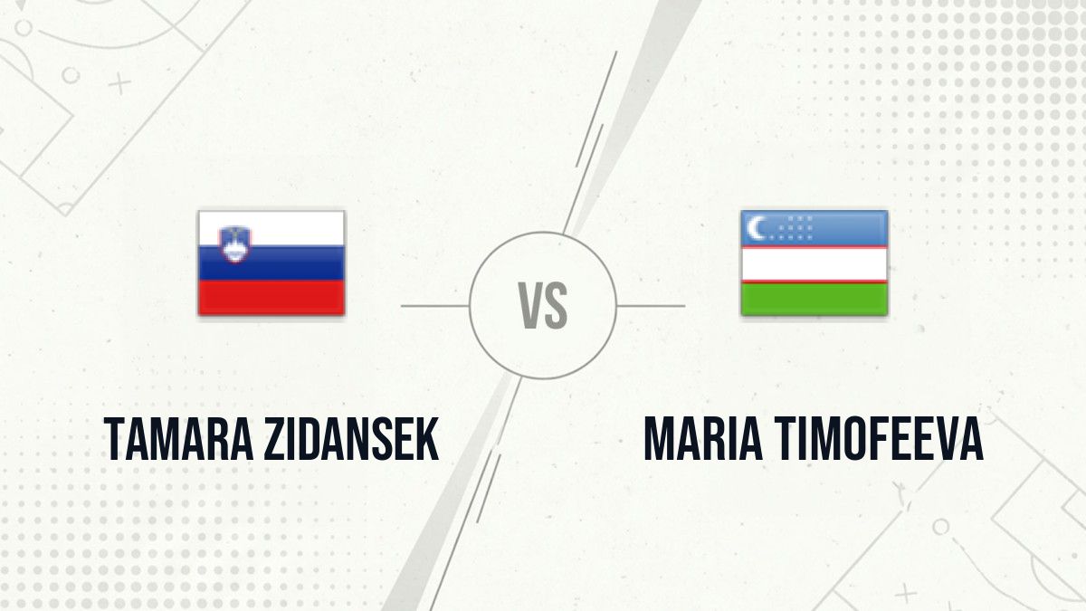 Pronostic Tamara Zidansek Maria Timofeeva