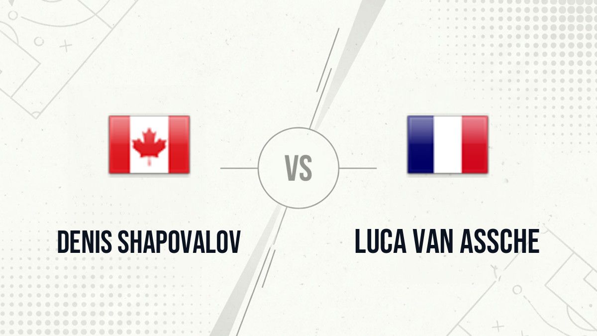 Pronostic Denis Shapovalov Luca Van Assche