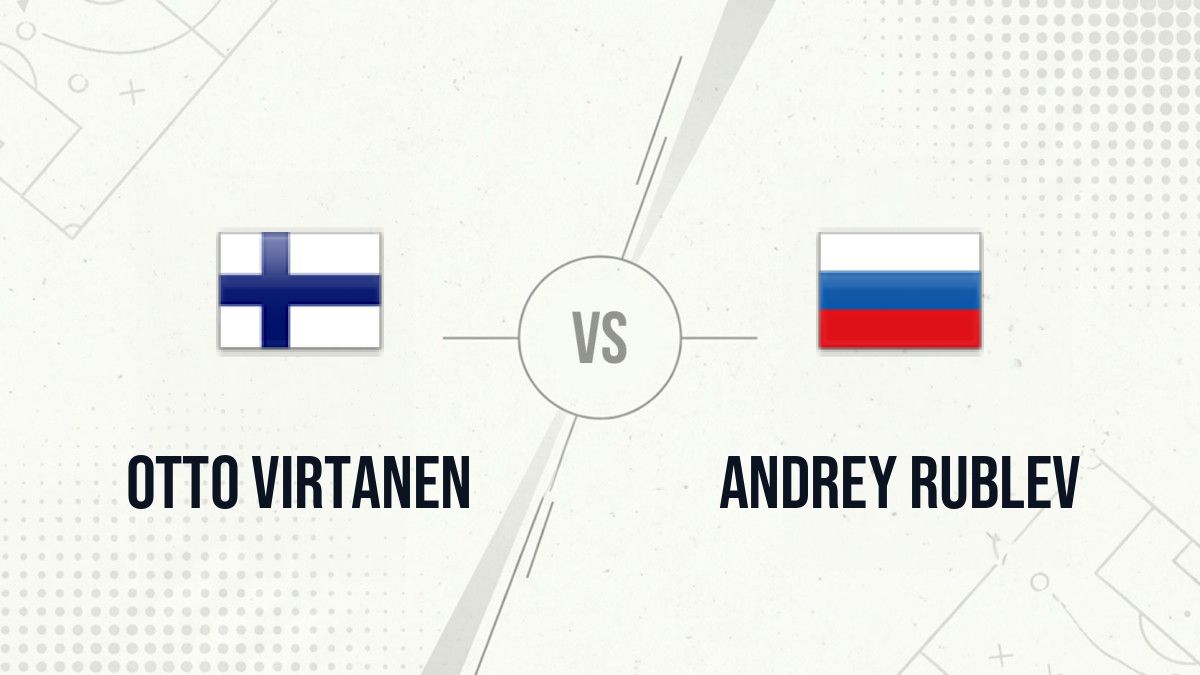 Pronostic Otto Virtanen Andrey Rublev