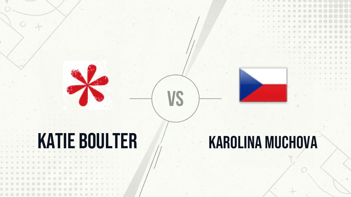 Pronostic Katie Boulter Karolina Muchova