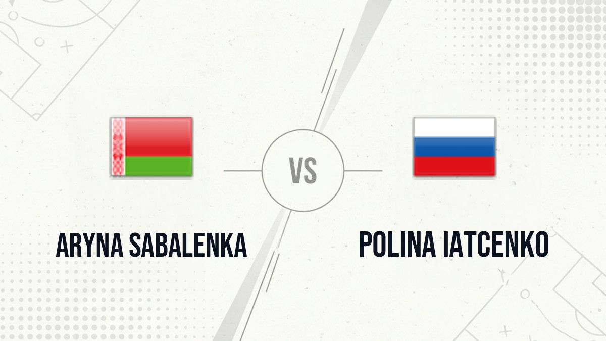 Pronostic Aryna Sabalenka Polina Iatcenko