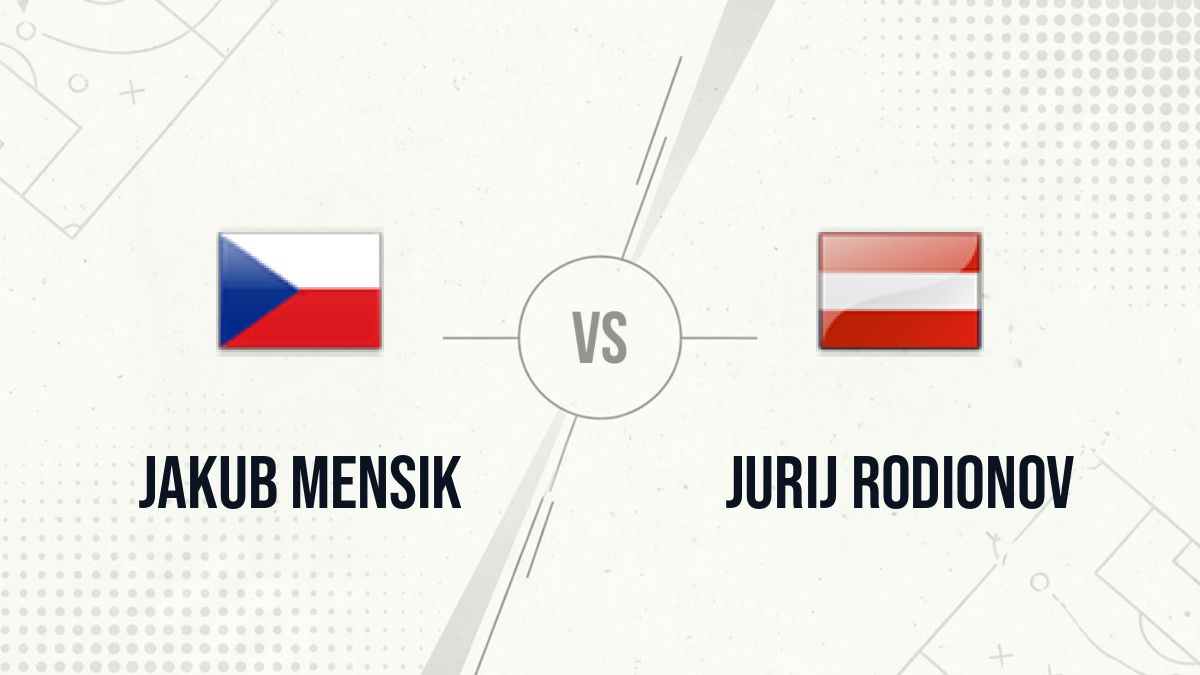 Pronostic Jakub Mensik Jurij Rodionov