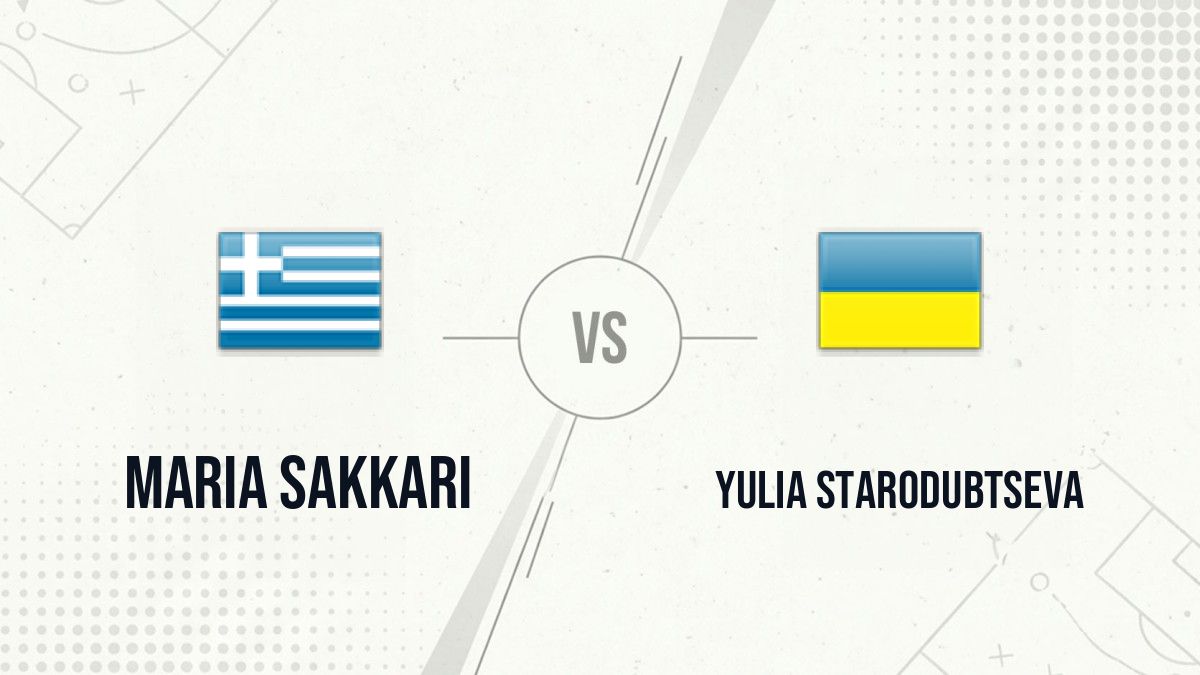 Pronostic Maria Sakkari Yulia Starodubtseva