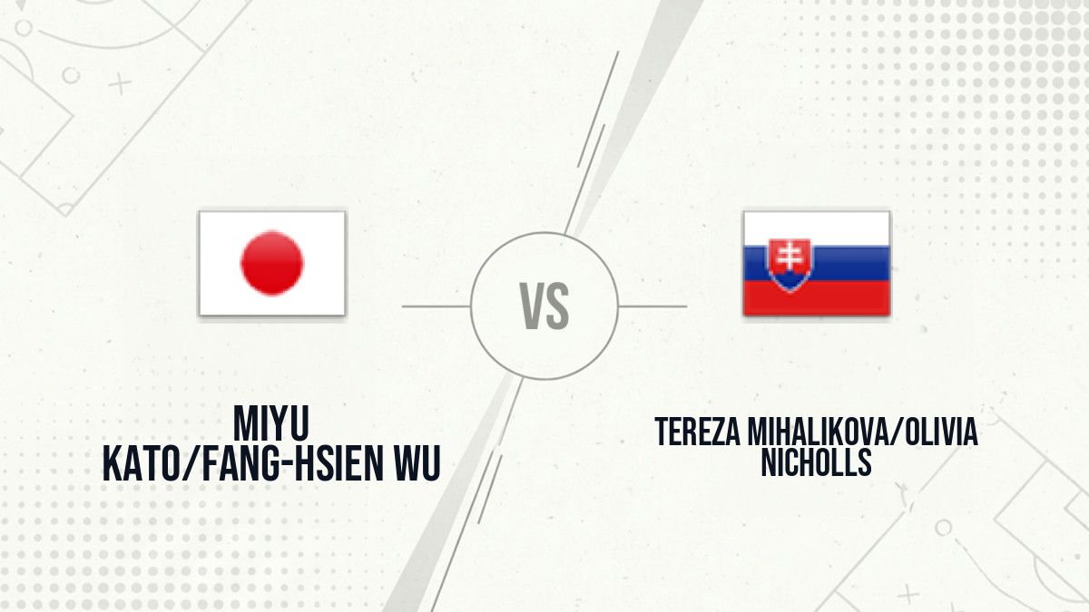 Pronostic Miyu Kato/Fang-Hsien Wu Tereza Mihalikova/Olivia Nicholls