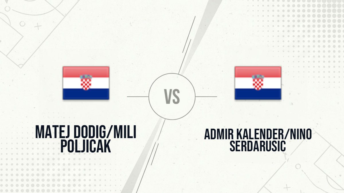 Pronostic Matej Dodig/Mili Poljicak Admir Kalender/Nino Serdarusic