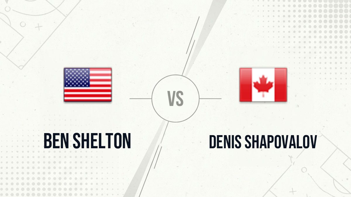Pronostic Ben Shelton Denis Shapovalov