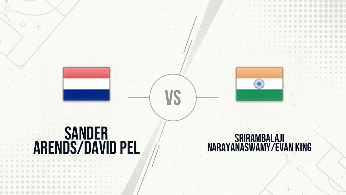 Pronostic Sander Arends/David Pel Srirambalaji Narayanaswamy/Evan King