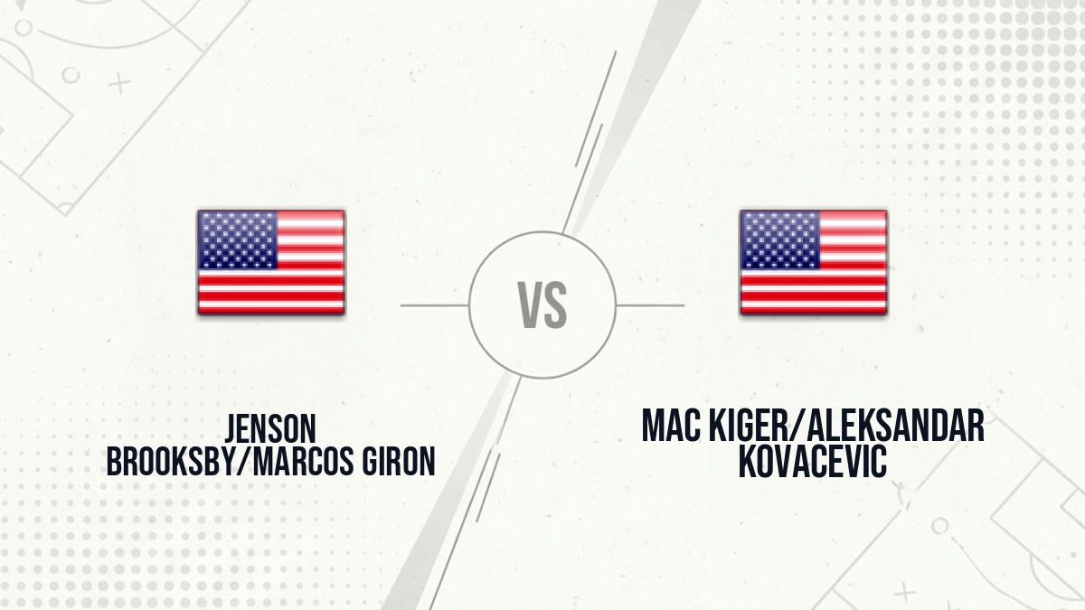 Pronostic Jenson Brooksby/Marcos Giron Mac Kiger/Aleksandar Kovacevic