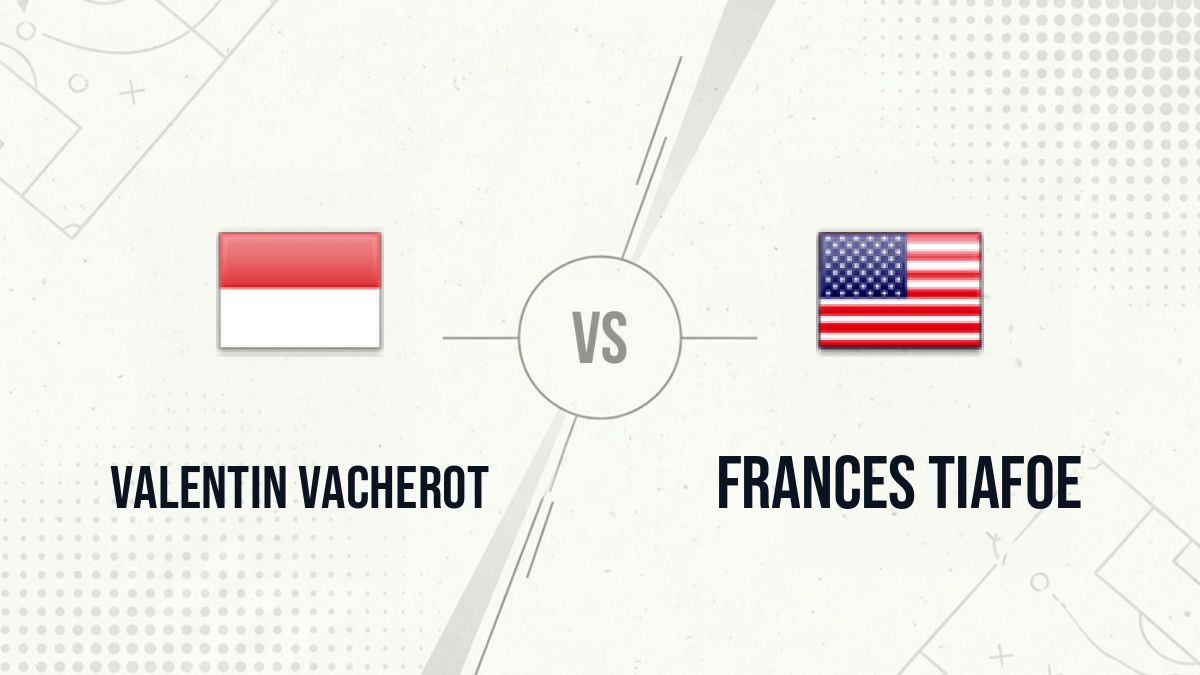 Pronostic Valentin Vacherot Frances Tiafoe