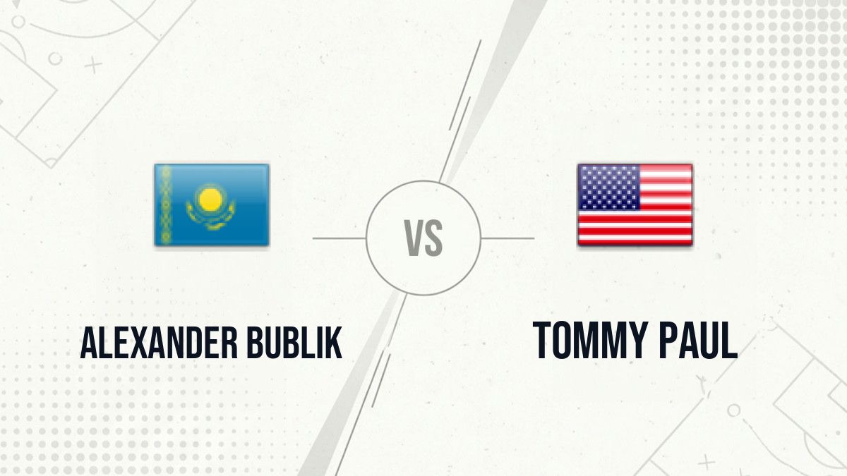 Pronostic Alexander Bublik Tommy Paul