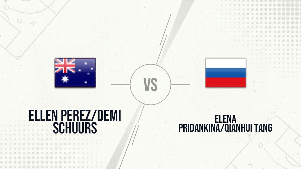 Pronostic Ellen Perez/Demi Schuurs Elena Pridankina/Qianhui Tang