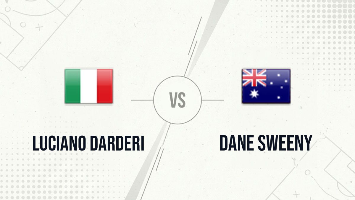 Pronostic Luciano Darderi Dane Sweeny