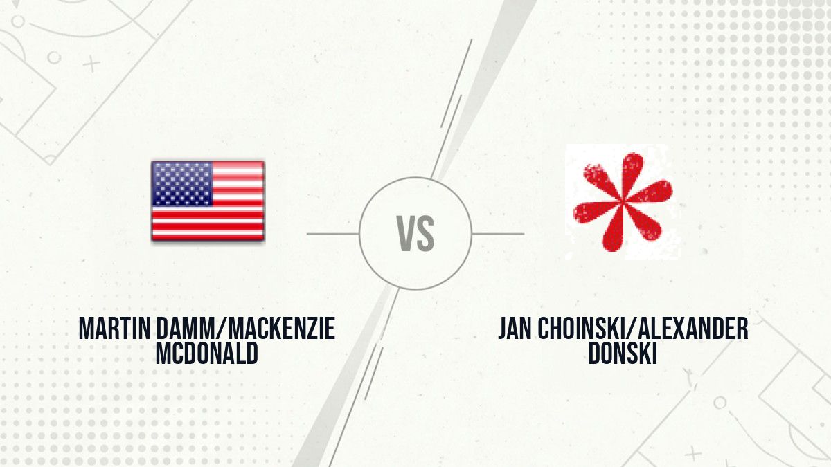Pronostic Martin Damm/Mackenzie McDonald Jan Choinski/Alexander Donski