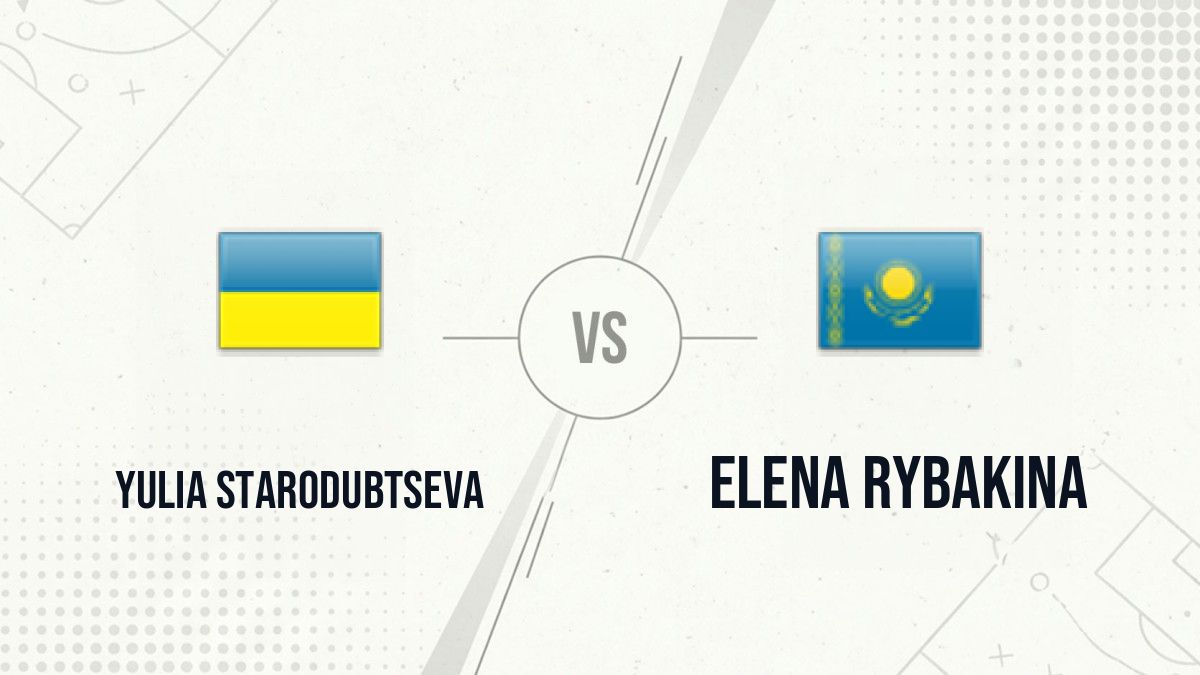 Pronostic Yulia Starodubtseva Elena Rybakina