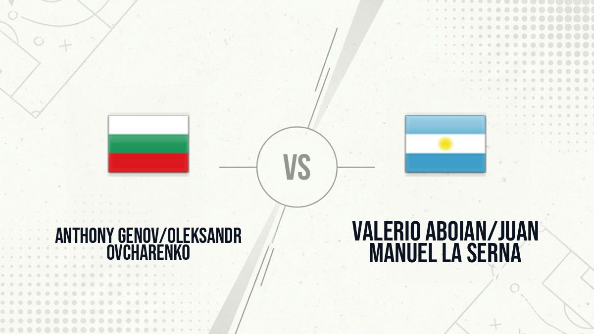 Pronostic Anthony Genov/Oleksandr Ovcharenko Valerio Aboian/Juan Manuel La Serna