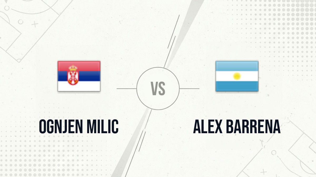 Pronostic Ognjen Milic Alex Barrena