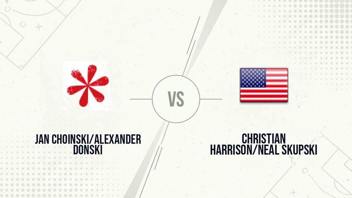 Pronostic Jan Choinski/Alexander Donski Christian Harrison/Neal Skupski