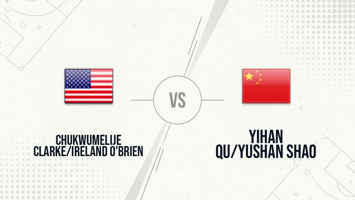 Pronostic Chukwumelije Clarke/Ireland O'Brien Yihan Qu/Yushan Shao