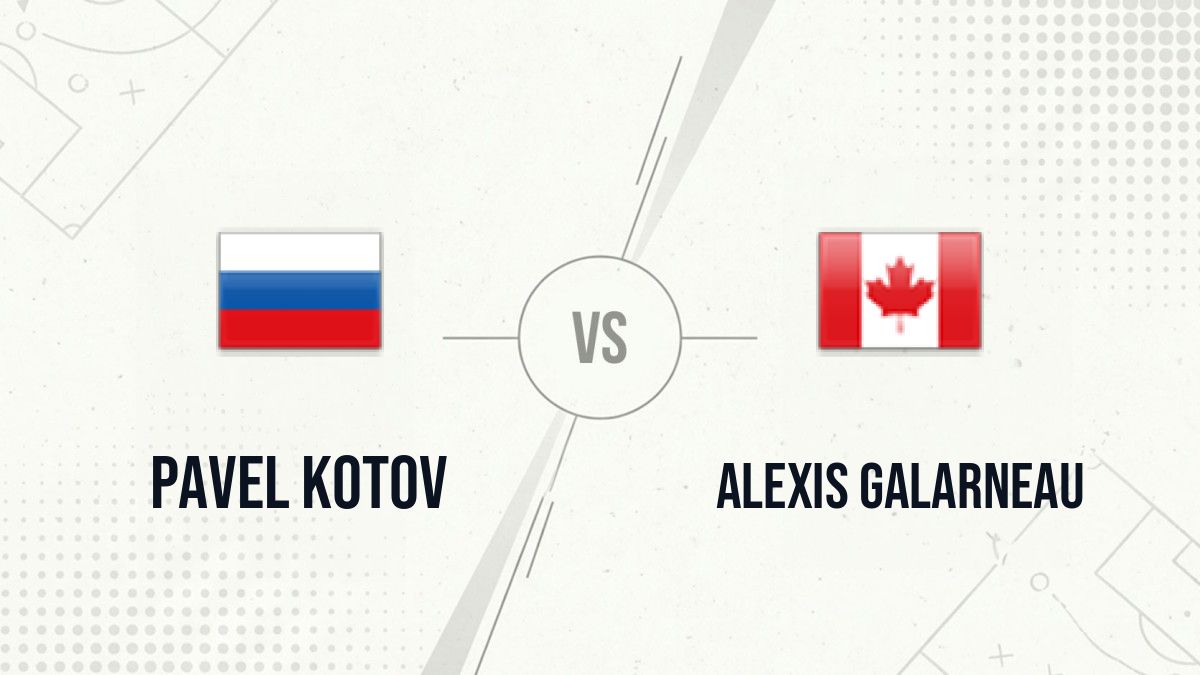 Pronostic Pavel Kotov Alexis Galarneau
