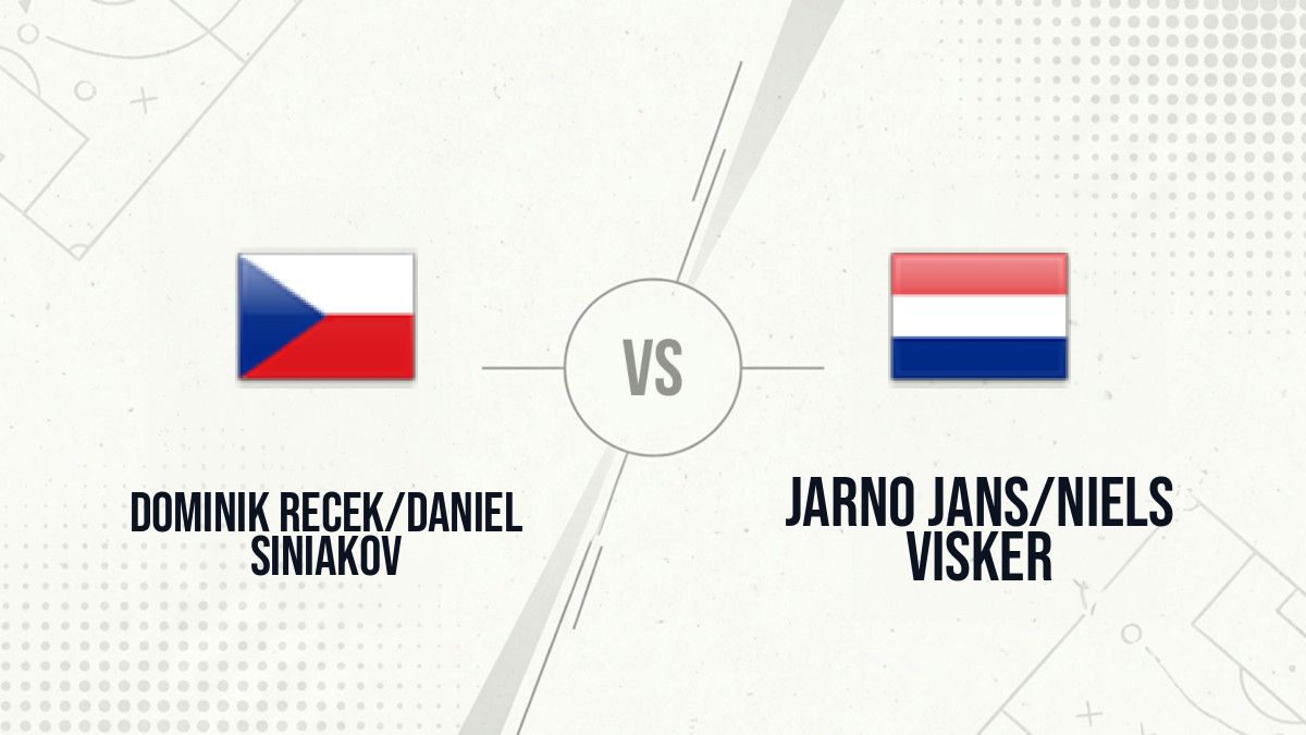 Pronostic Dominik Recek/Daniel Siniakov Jarno Jans/Niels Visker