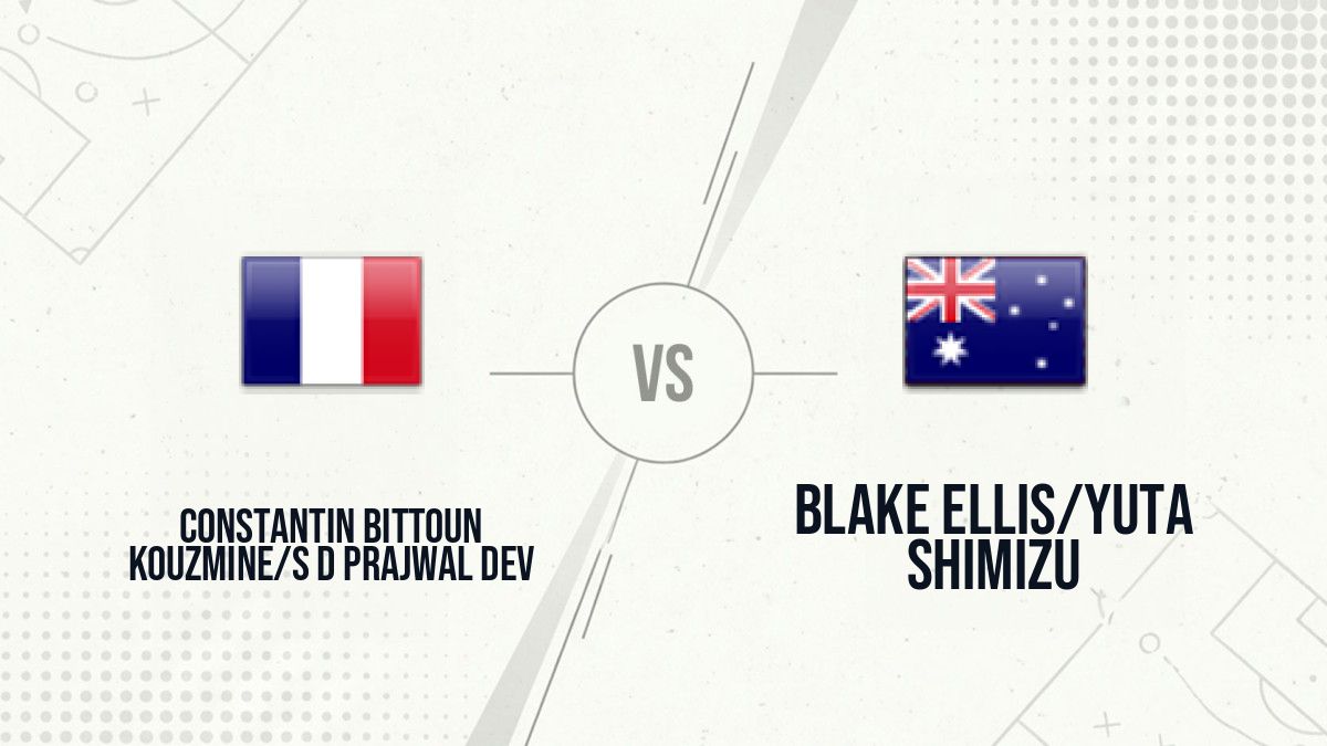 Pronostic Constantin Bittoun Kouzmine/S D Prajwal Dev Blake Ellis/Yuta Shimizu