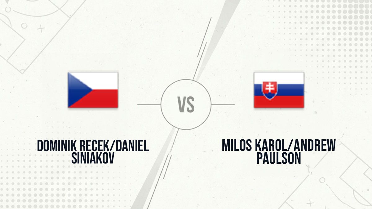 Pronostic Dominik Recek/Daniel Siniakov Milos Karol/Andrew Paulson
