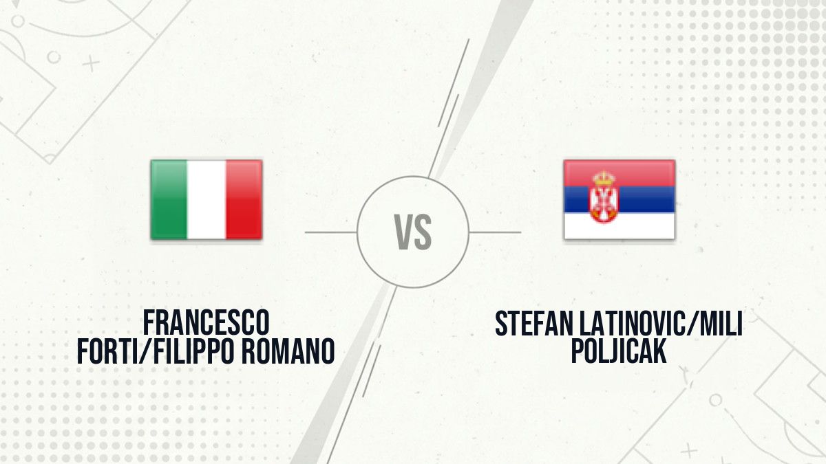 Pronostic Francesco Forti/Filippo Romano Stefan Latinovic/Mili Poljicak
