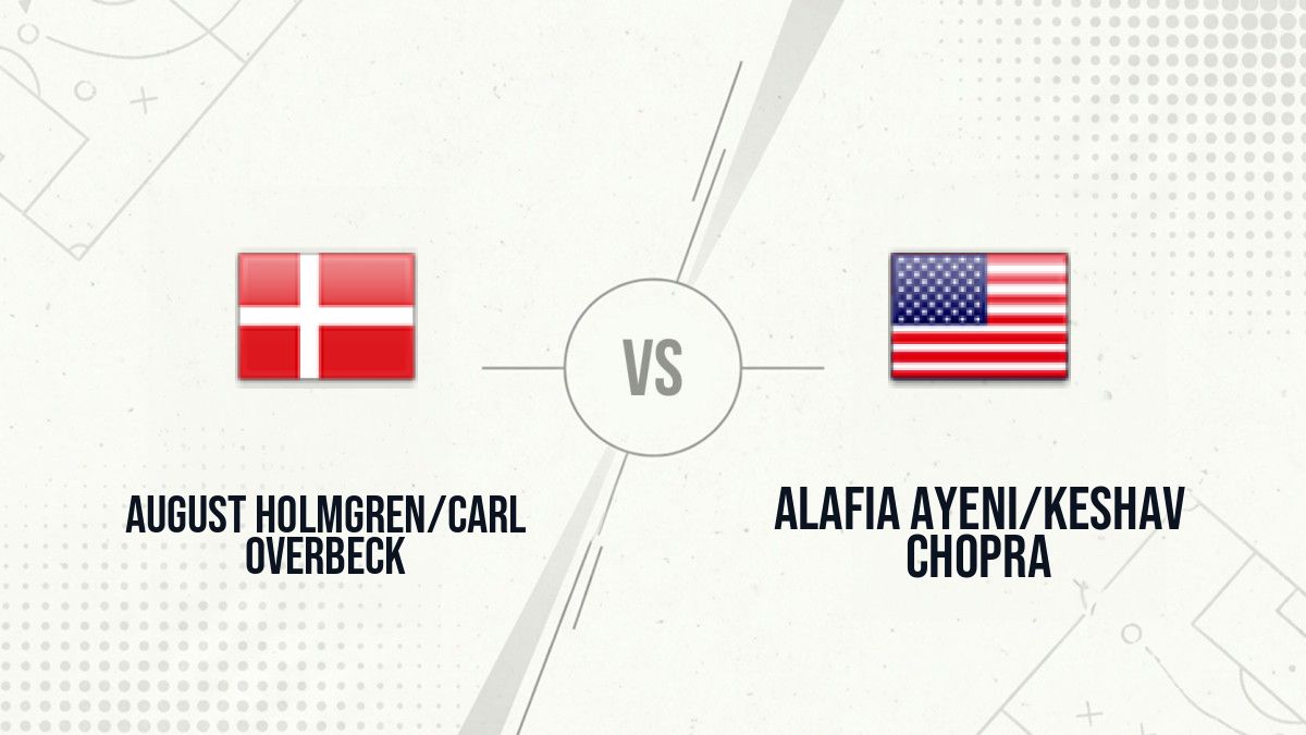 Pronostic August Holmgren/Carl Overbeck Alafia Ayeni/Keshav Chopra