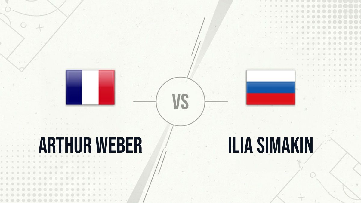Pronostic Arthur Weber Ilia Simakin