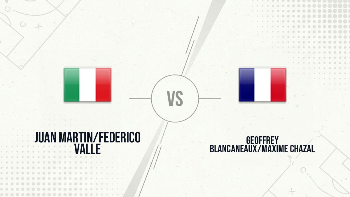 Pronostic Juan Martin/Federico Valle Geoffrey Blancaneaux/Maxime Chazal